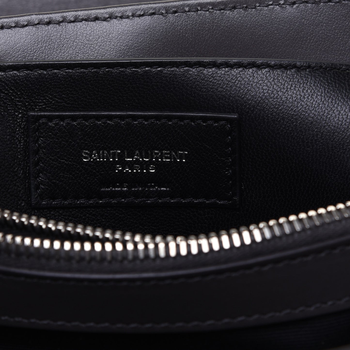 Calfskin Y Quilted Monogram Small Loulou Chain Satchel Asphalt