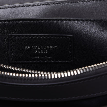 Saint Laurent Calfskin Y Quilted Monogram Small Loulou Chain Satchel Asphalt 9 of 14