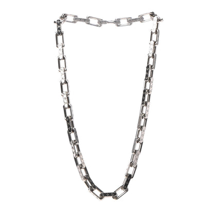Louis Vuitton Monogram Chain Necklace Silver 2 of 4