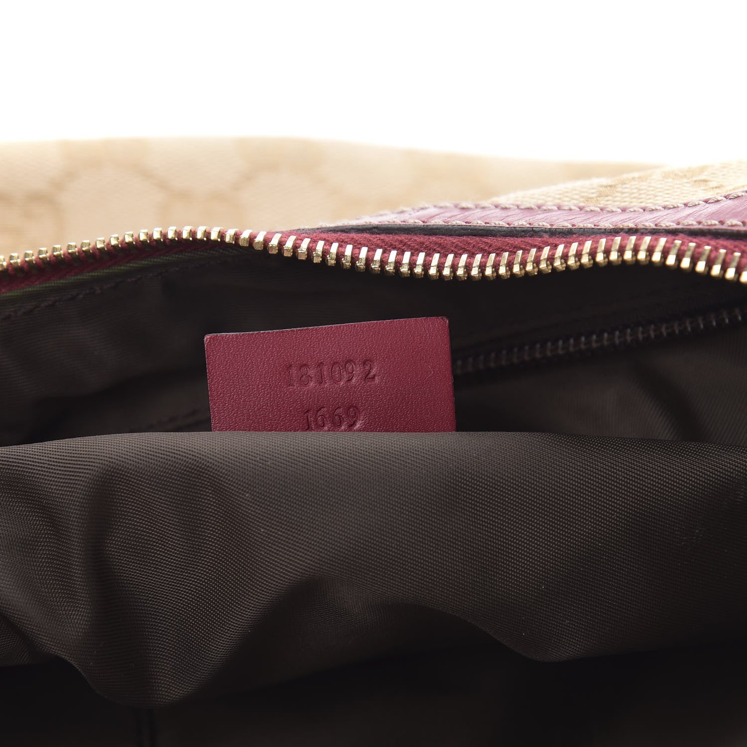 Gucci Monogram Web Medium Half Moon Hobo Red 7 of 13