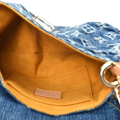 Louis Vuitton Monogram Denim Mini Pleaty Blue 5 of 12