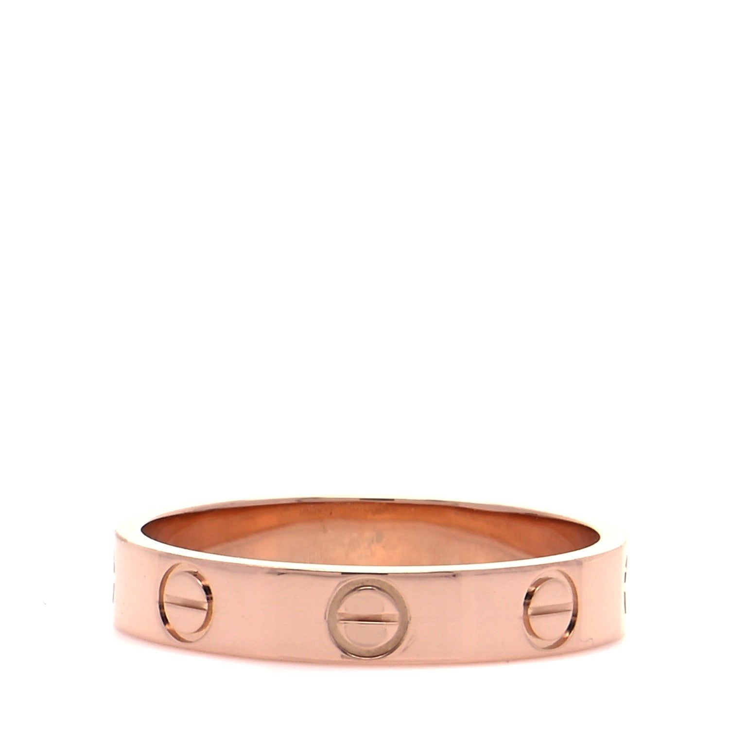 Cartier 18K Pink Gold 3.5mm LOVE Wedding Band Ring 53 6.5 1 of 4
