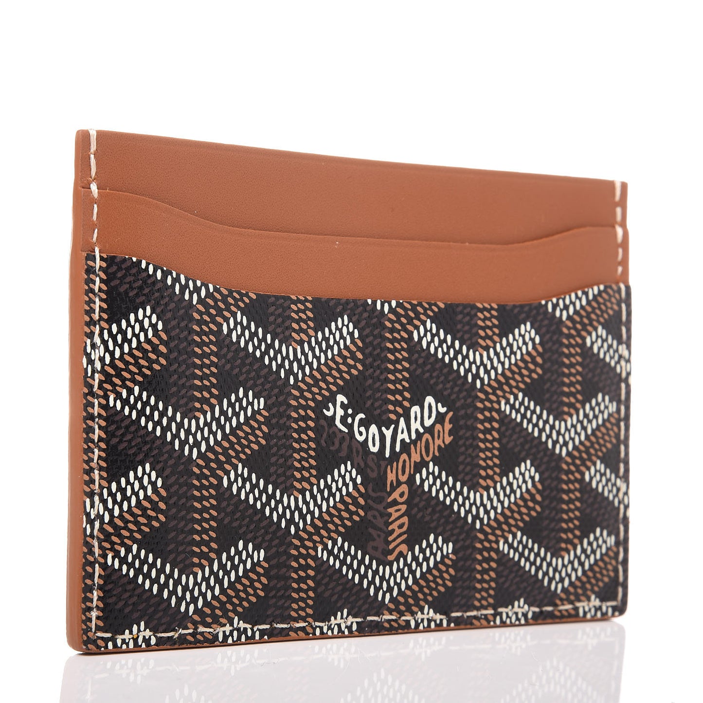 Goyardine Saint Sulpice Card Holder Black Gold