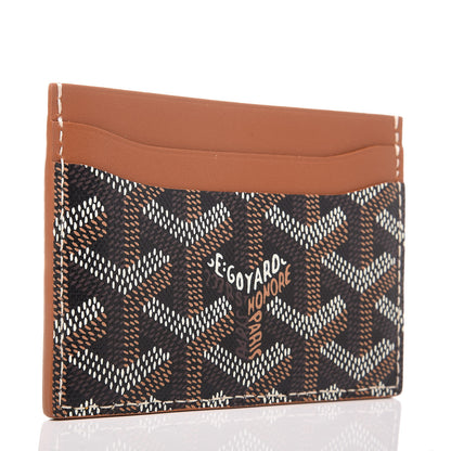 Goyard Goyardine Saint Sulpice Card Holder Black Gold 3 of 8