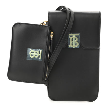 Burberry Smooth Calfskin TB Robin Multi Pouch Black 1 of 8