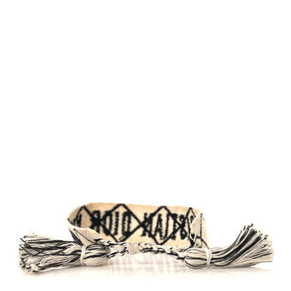 Christian Dior Woven Cotton J'Adior Friendship Bracelet Set Beige Black 3 of 3
