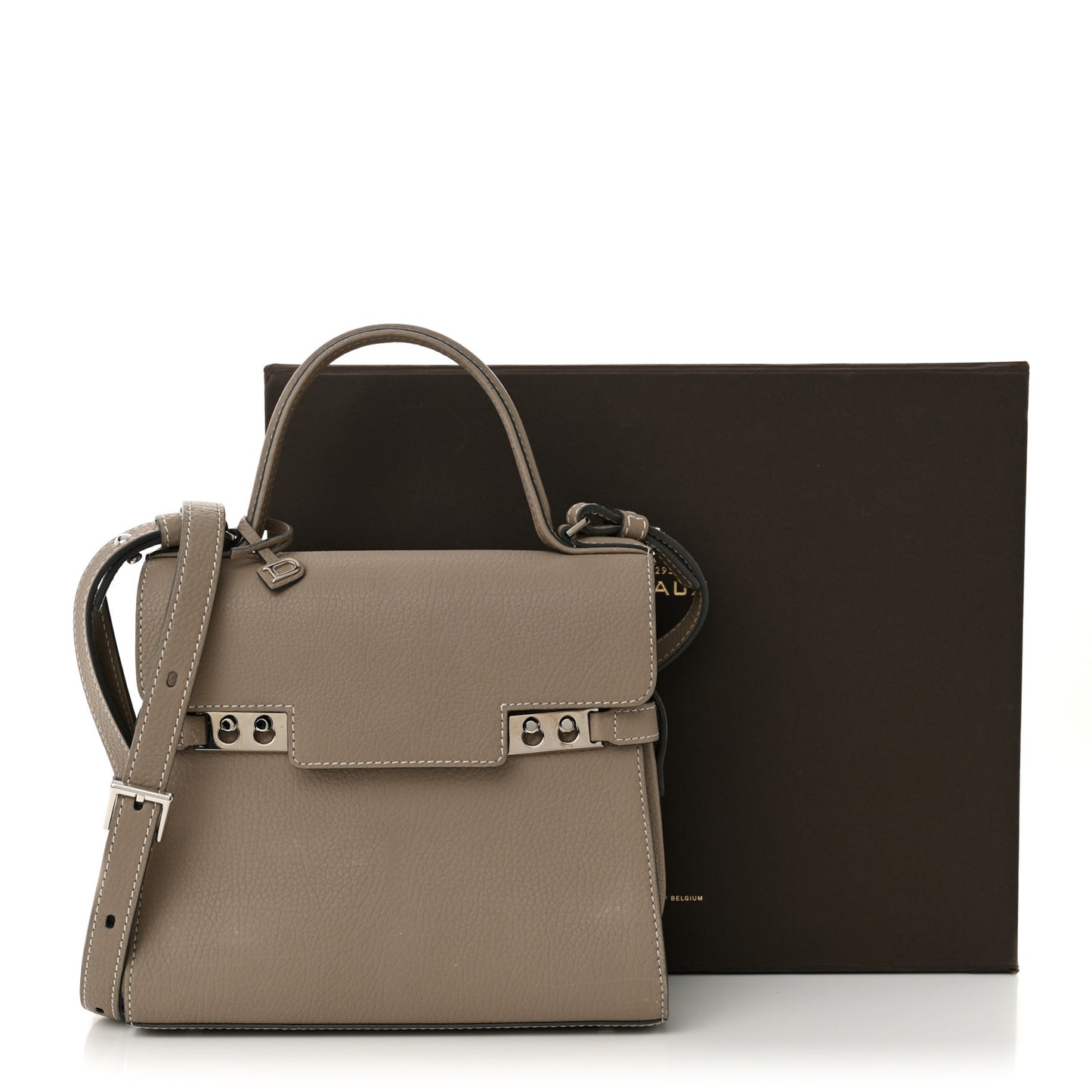 Crispy Calfskin Mini Tempete Satchel Tourterelle