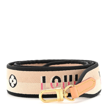 Louis Vuitton Jacquard Speedy Bandouliere 20 Shoulder Strap Black 1 of 3