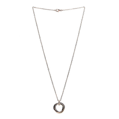 Cartier 18K Pink White Yellow Gold Diamond Trinity Pendant Necklace 3 of 6