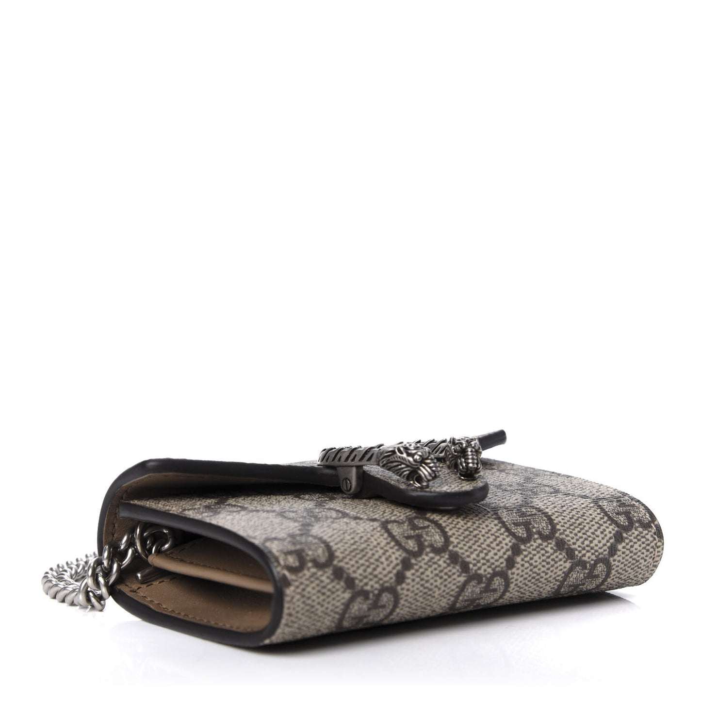 GG Supreme Monogram Dionysus Coin Purse Taupe
