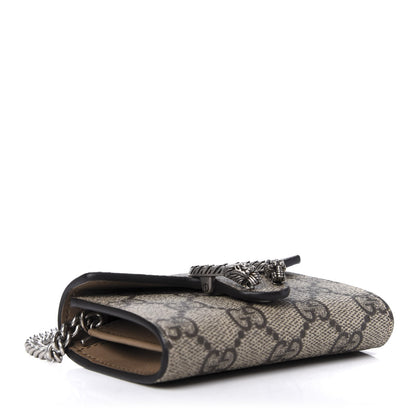 Gucci GG Supreme Monogram Dionysus Coin Purse Taupe 4 of 8