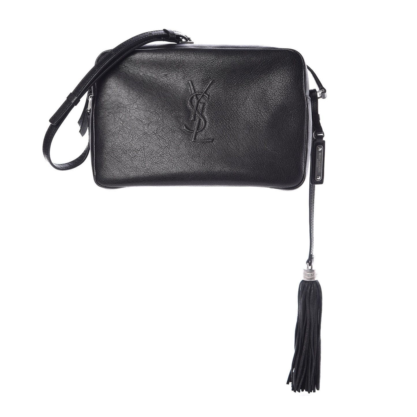 Lambskin Monogram Small Lou Camera Bag Black