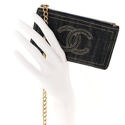 Chanel Denim CC Pouch Blue 2 of 7