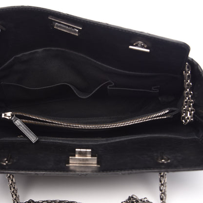 Chanel Aged Calfskin Reissue 2.55 Tote Black 5 of 13