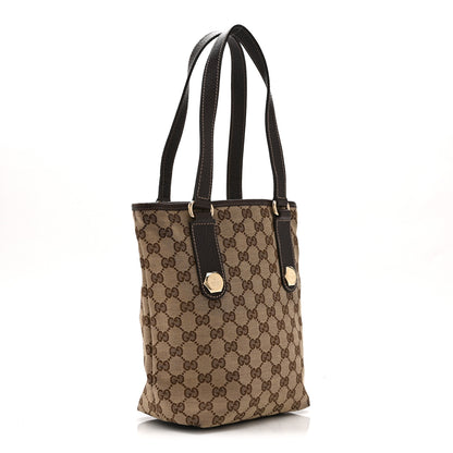 Gucci Monogram Small Charmy Tote Dark Brown 3 of 10