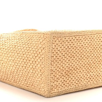 Loewe Raffia Paula's Ibiza Small Font Tote Natural Tan 8 of 9