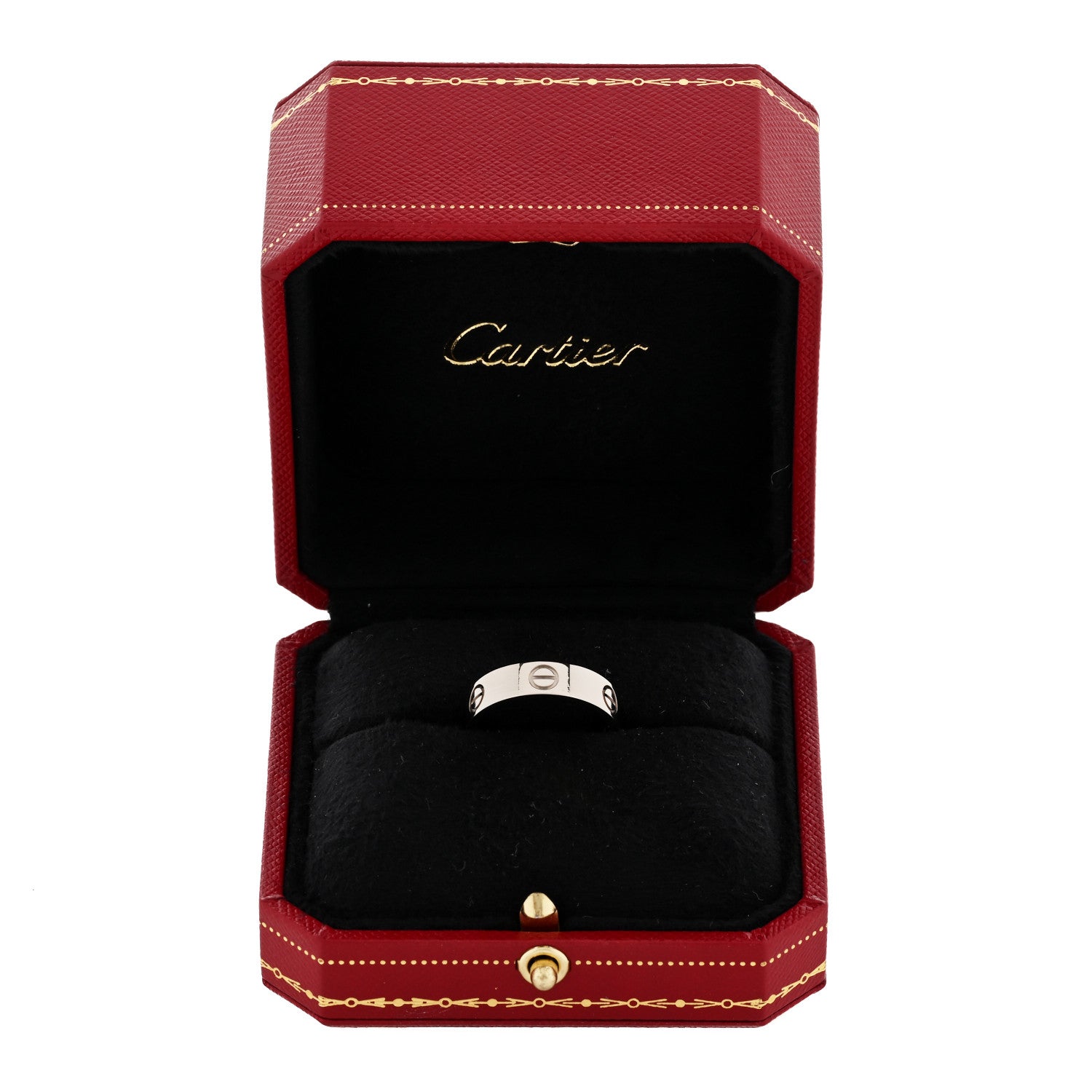 Cartier 18K White Gold 5.5mm LOVE Ring 57 8 5 of 5