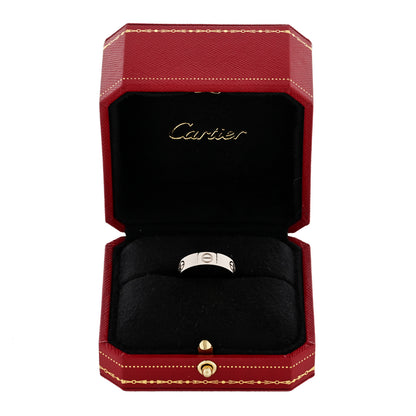 Cartier 18K White Gold 5.5mm LOVE Ring 57 8 5 of 5