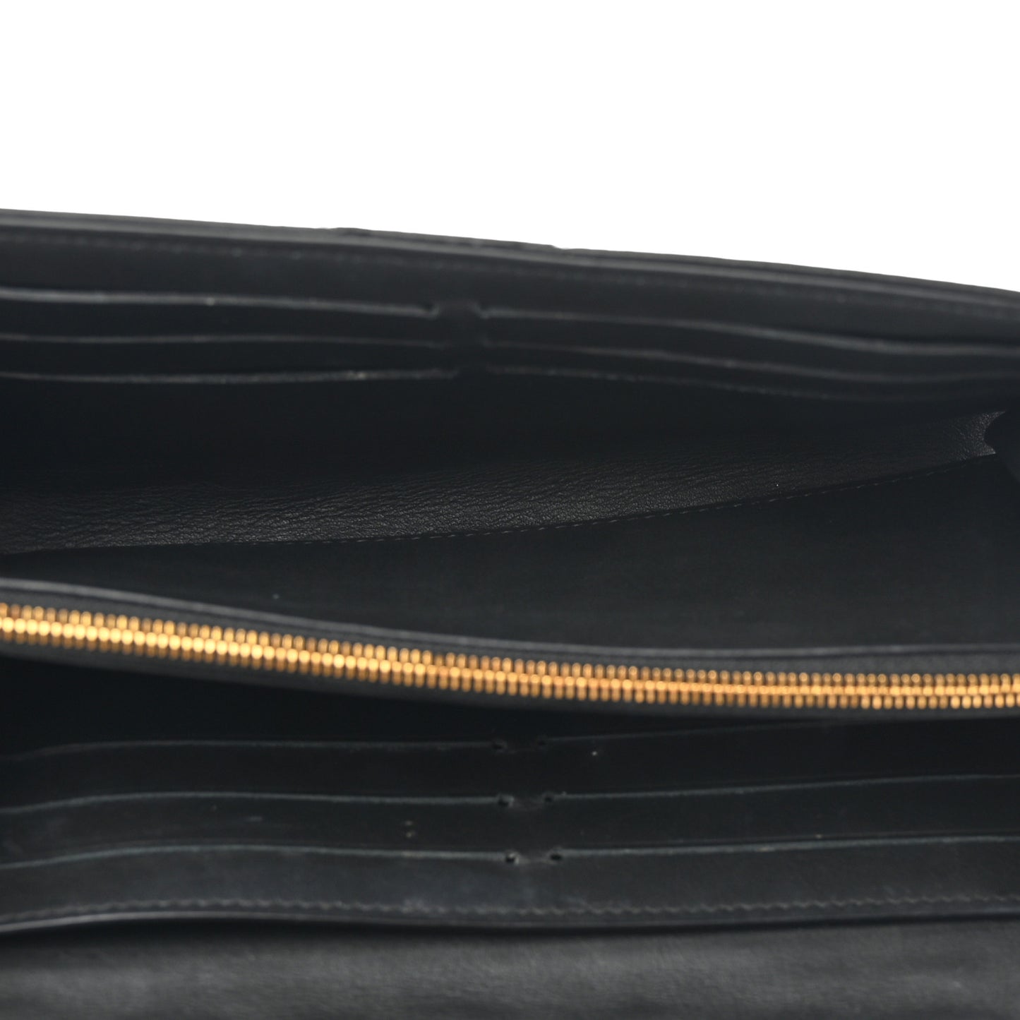 Calfskin Love Lock New Wave Long Wallet Black