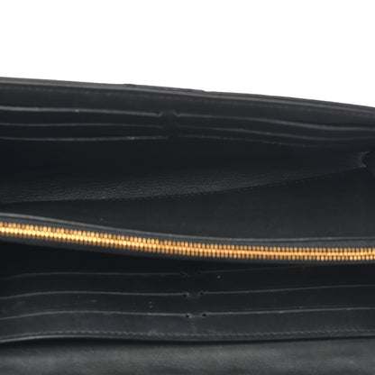 Louis Vuitton Calfskin Love Lock New Wave Long Wallet Black 5 of 14