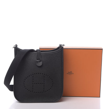 Hermes Taurillon Clemence Evelyne TPM Black 11 of 11