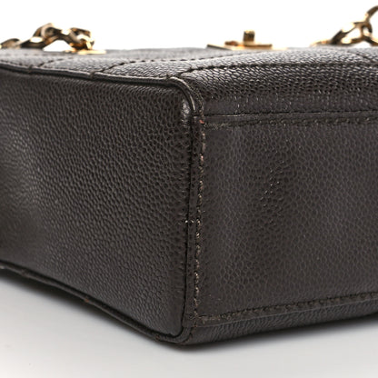 Chanel Caviar Chocolate Bar Quilted Shoulder Bag Dark Brown 7 of 8