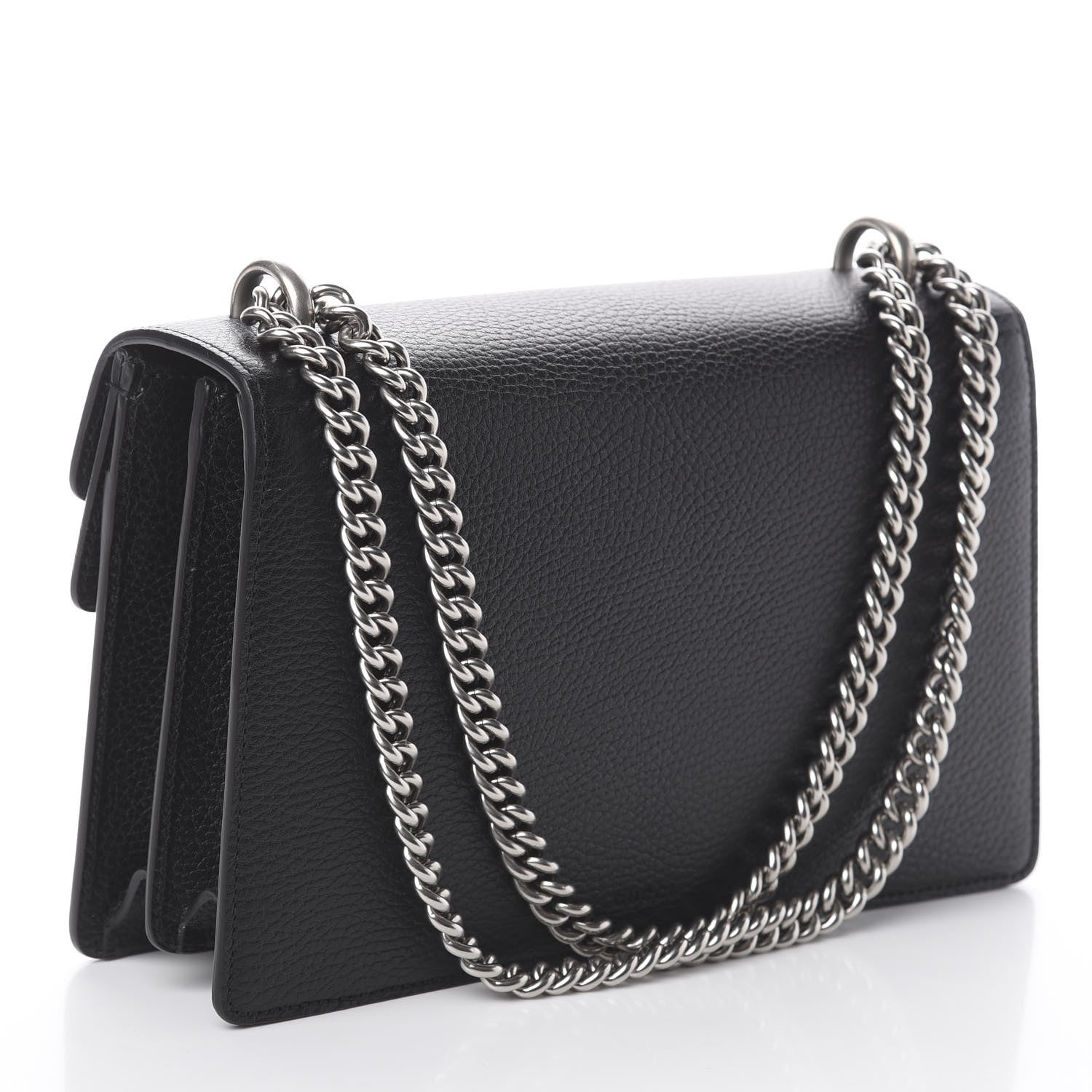Gucci Pebbled Calfskin Small Dionysus Shoulder Bag Black 2 of 7