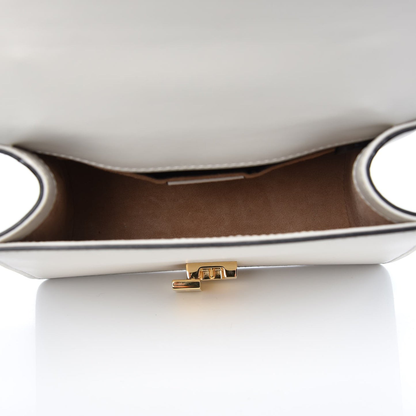 Calfskin Mini Sylvie Chain Shoulder Bag White
