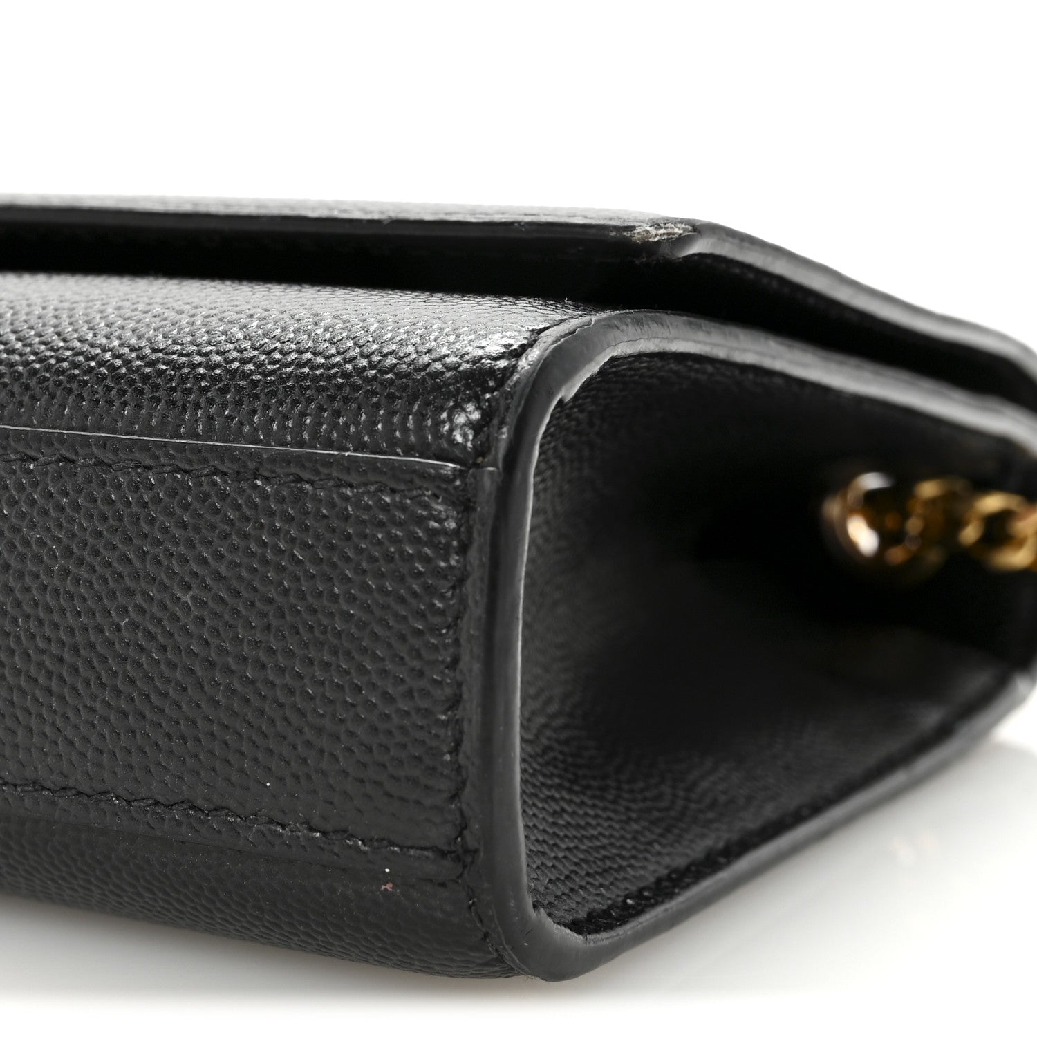 Saint Laurent Grain De Poudre Small Monogram Kate Satchel Black 9 of 9