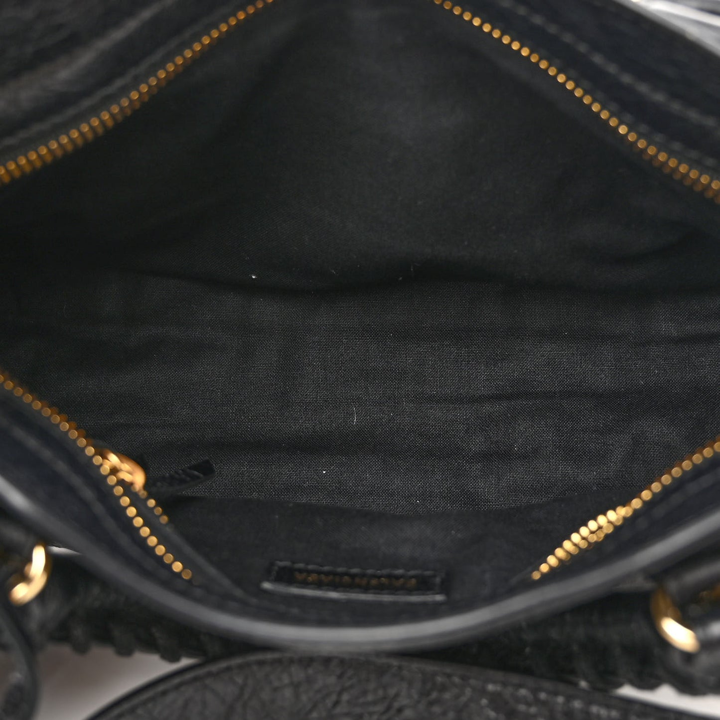 Agneau Classic Gold Hardware Mini City Black