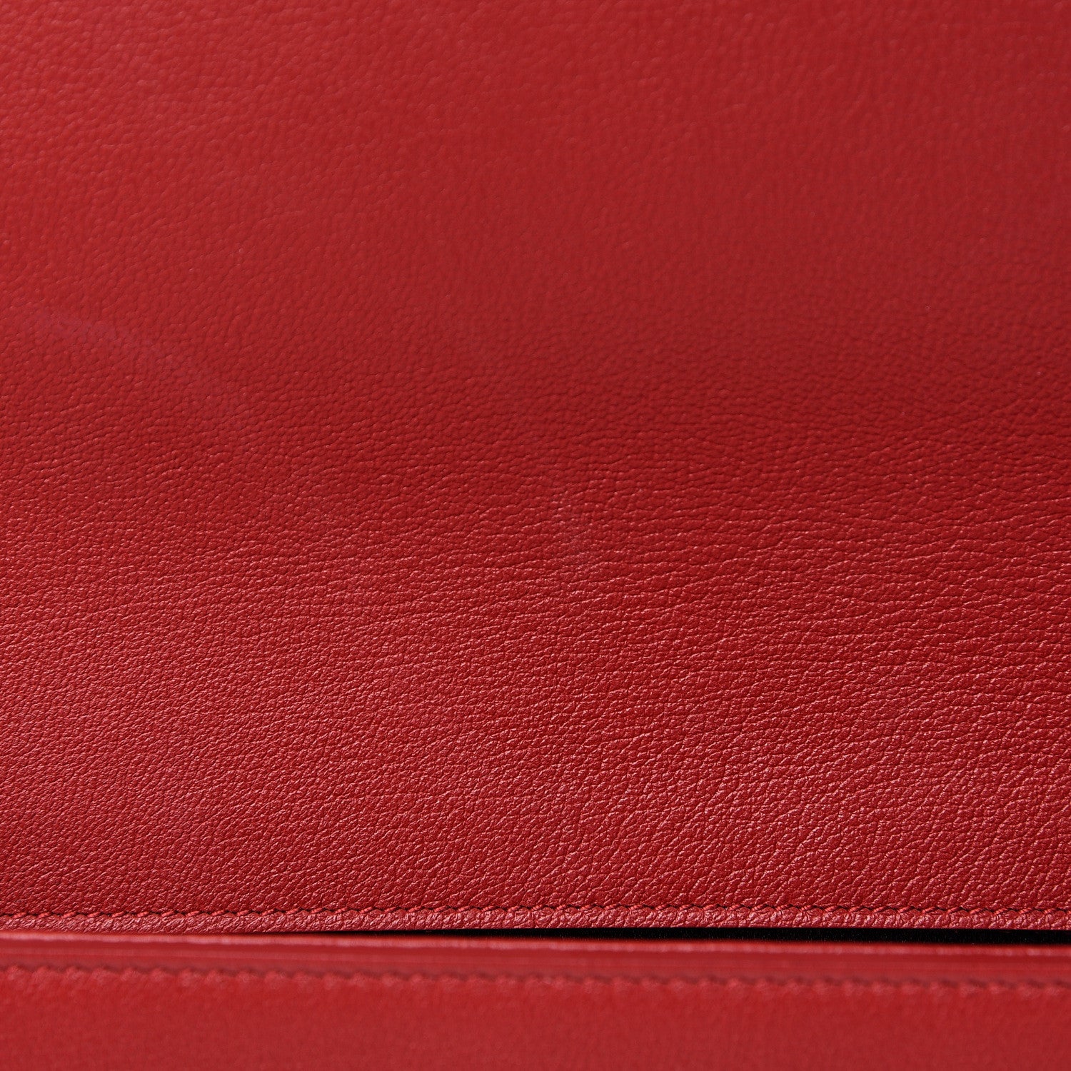 Saint Laurent Calfskin Large Belle De Jour Clutch Red 7 of 7