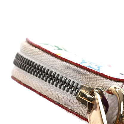 Louis Vuitton Monogram Multicolor Coeur Heart Coin Purse White 7 of 9