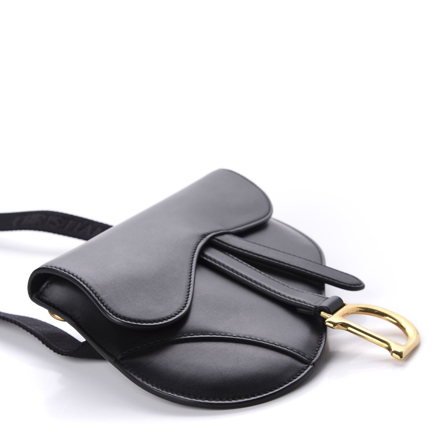 Christian Dior Calfskin Saddle Belt Bag Black 4 of 11