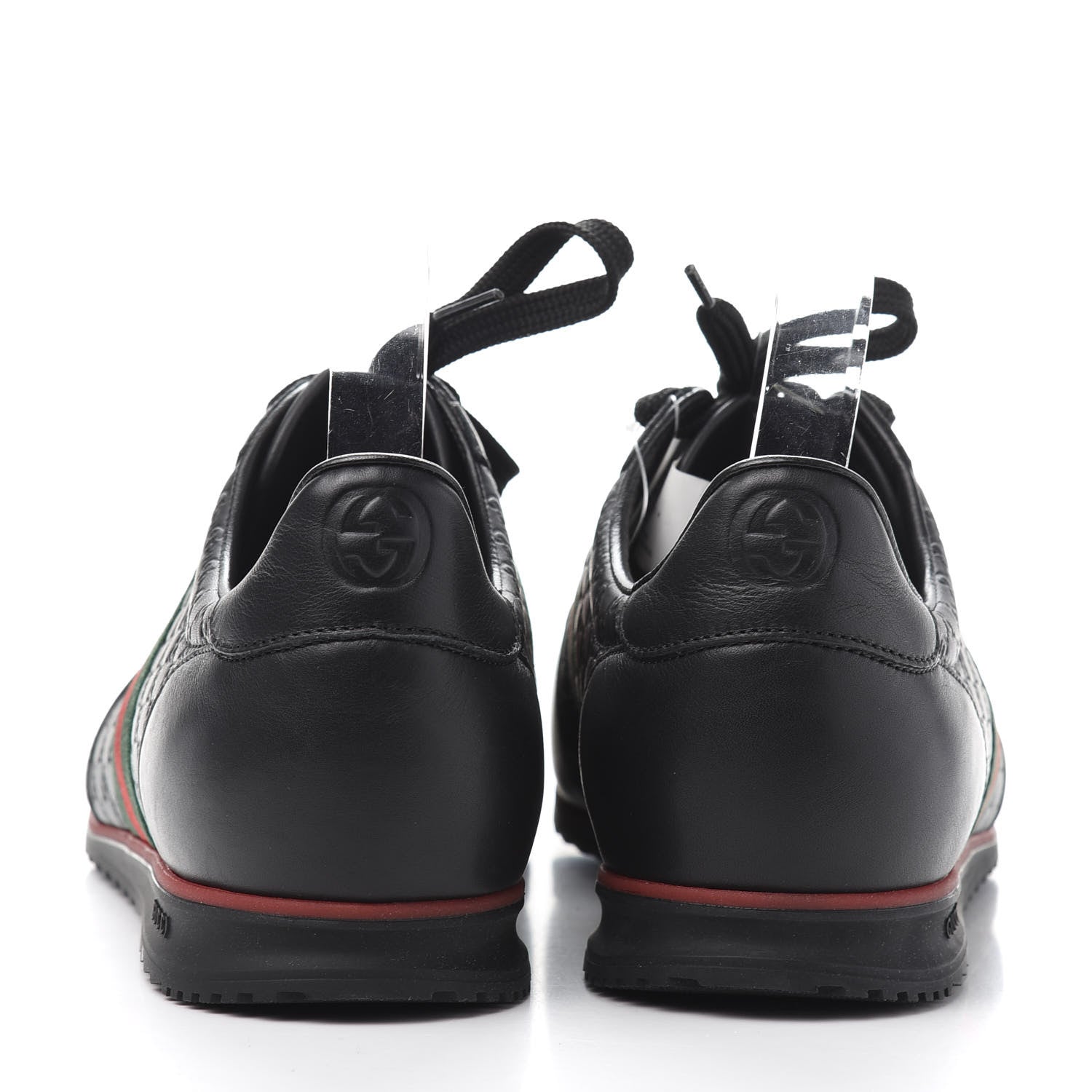Gucci Guccissima Mens Web Sneakers 12 Black 4 of 9