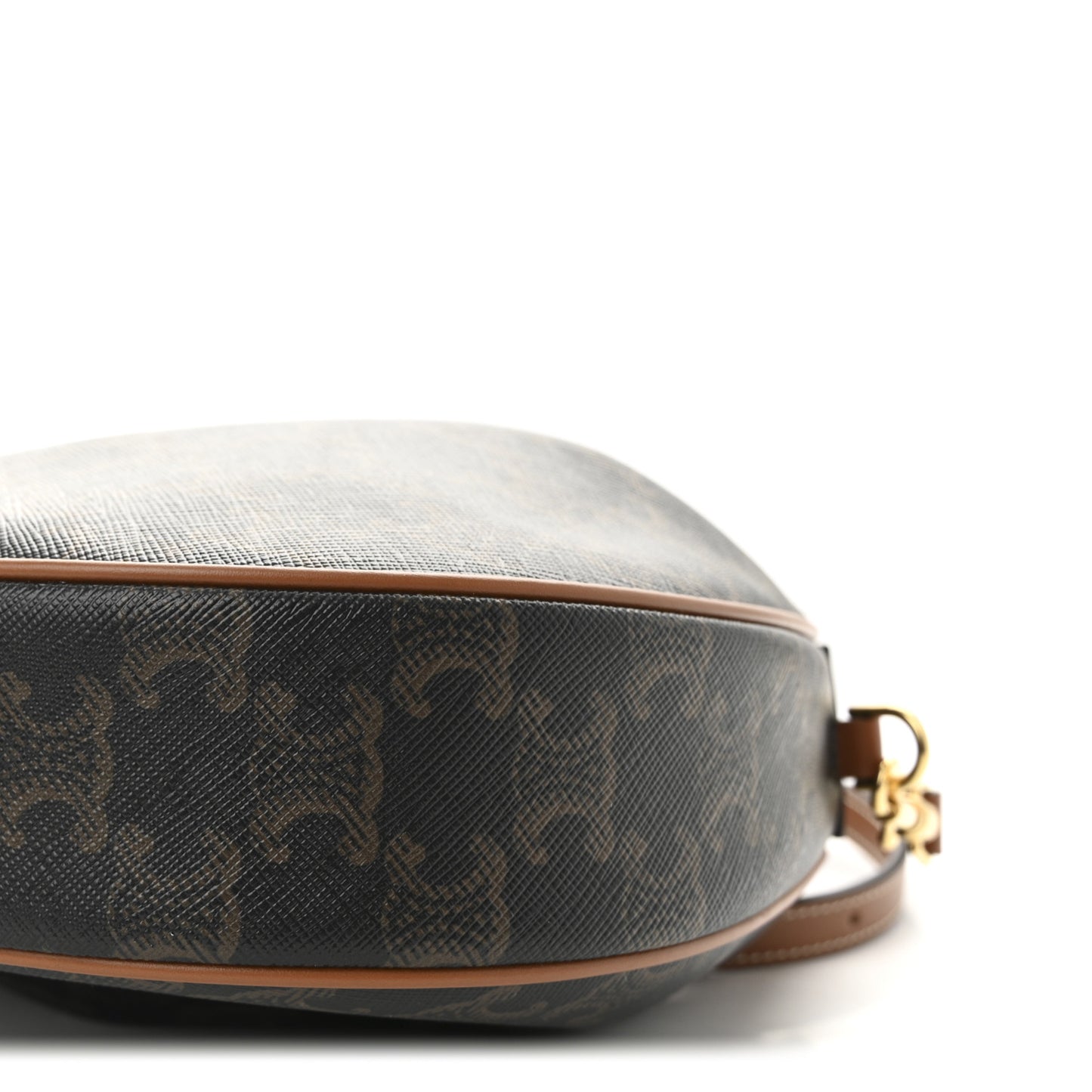 Triomphe Canvas Calfskin Teen Lulu Shoulder Bag Tan