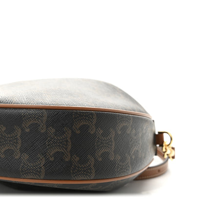 Celine Triomphe Canvas Calfskin Teen Lulu Shoulder Bag Tan 9 of 9
