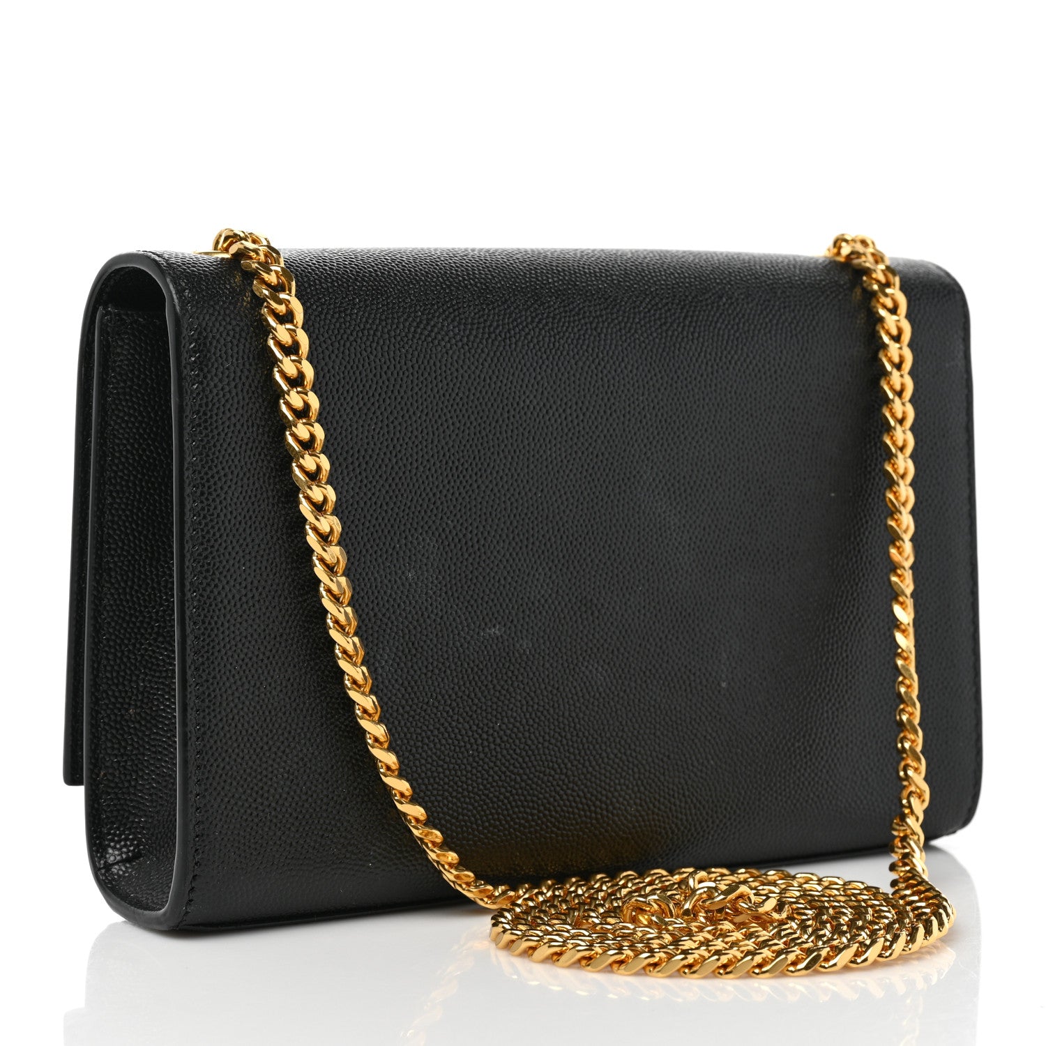 Saint Laurent Grain De Poudre Small Monogram Kate Satchel Black 2 of 8