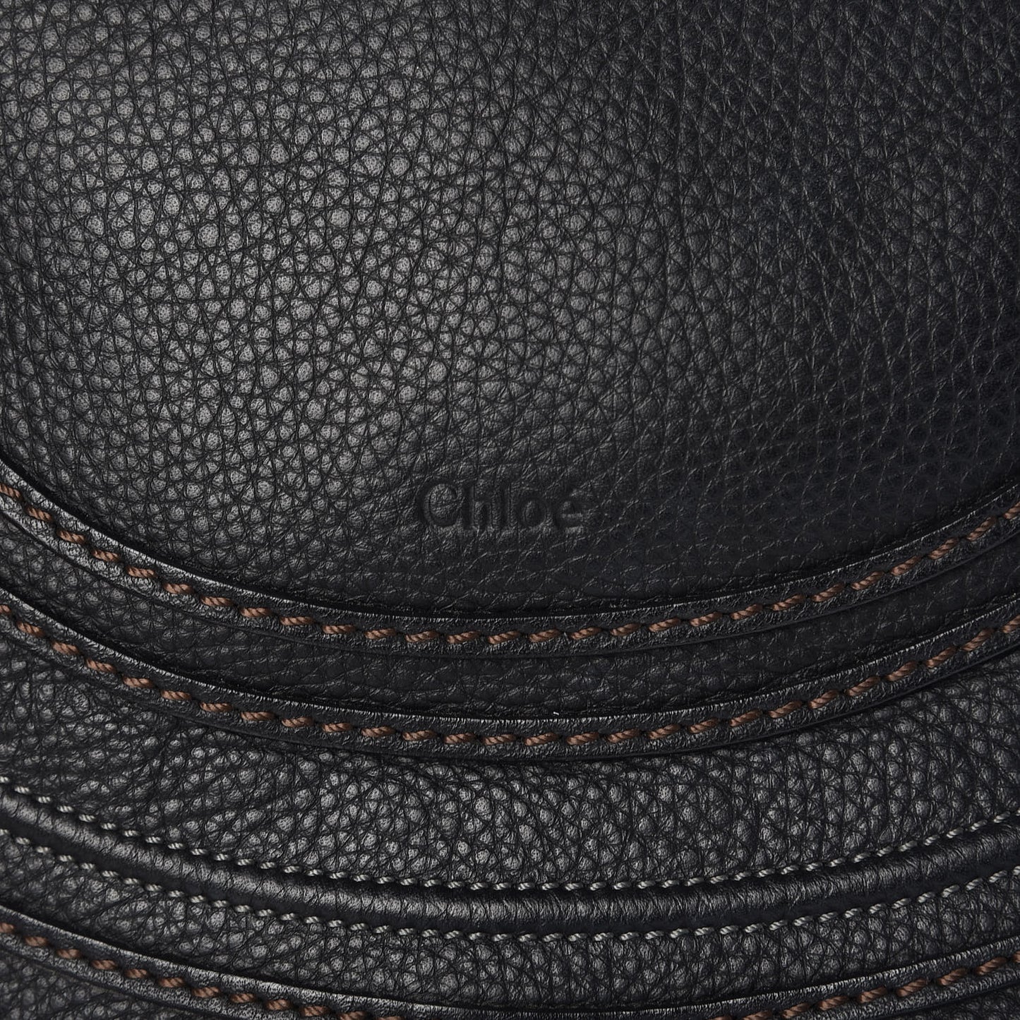 Calfskin Medium Marcie Round Crossbody Bag Black
