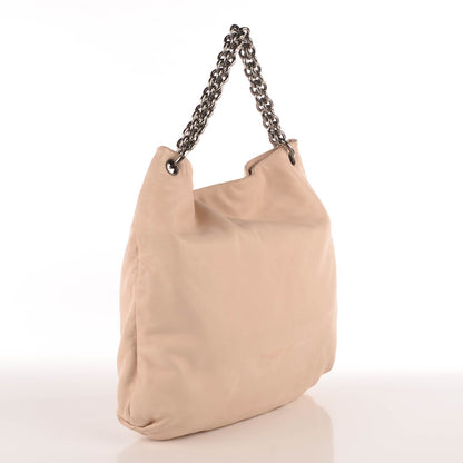 Chanel Lambskin Large Soft and Chain Hobo Beige 3 of 7