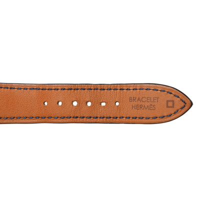 Hermes Matte Alligator 25mm Heure H Hour Watch Strap Bleu Marine 9 of 14