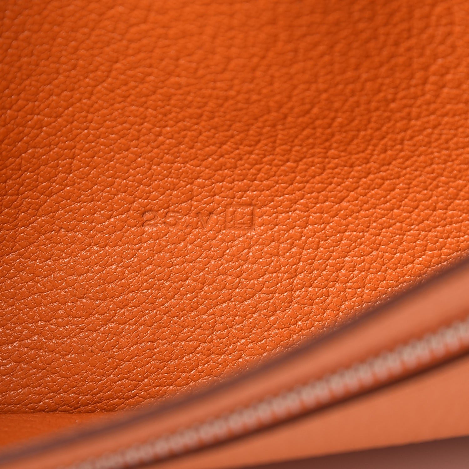Hermes Chevre Mysore Bi Color Bearn Wallet Gold Orange 7 of 10