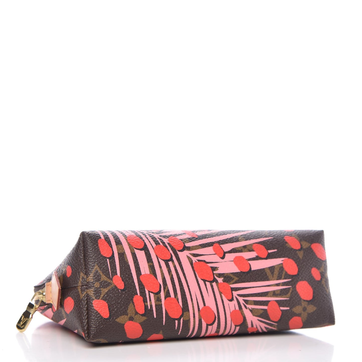 Monogram Jungle Dots Cosmetic Pouch Sugar Pink Poppy