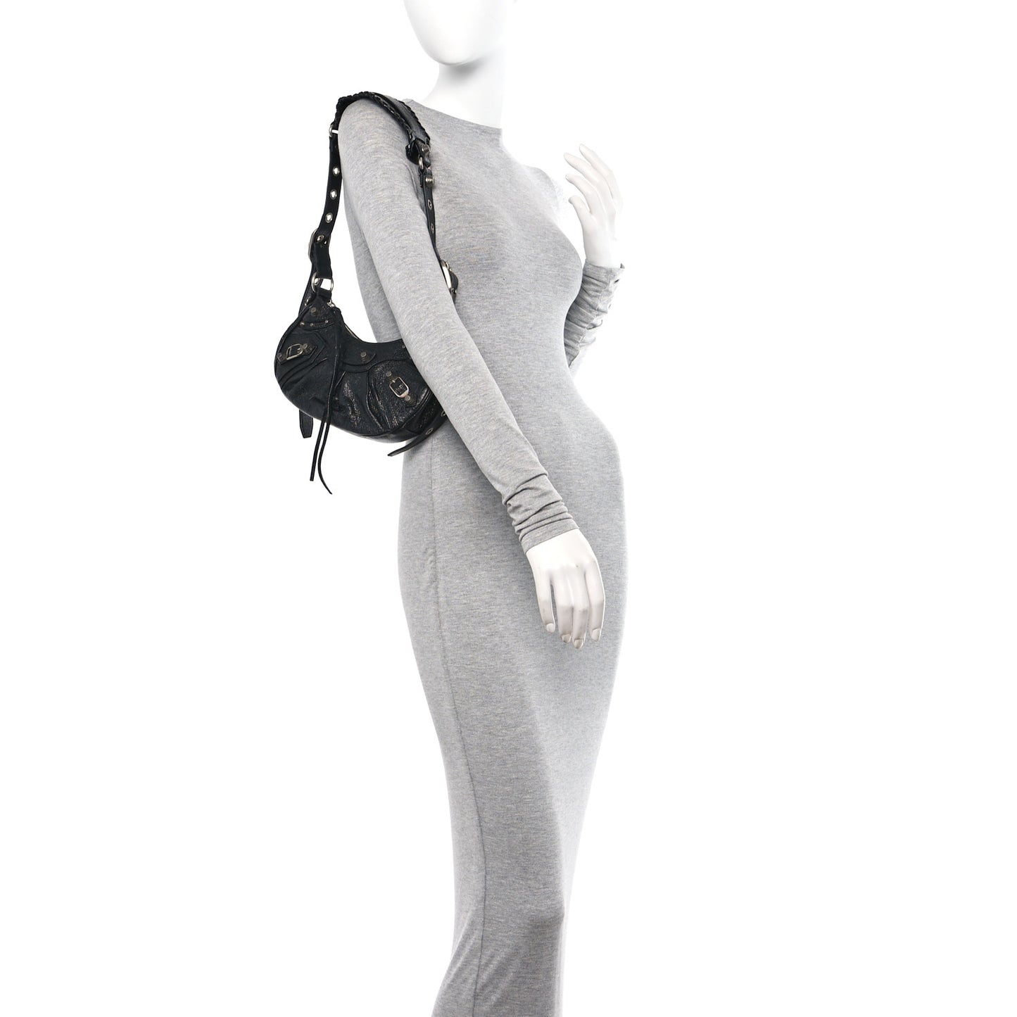 Agneau Arena Le Cagole Shoulder Bag XS Black