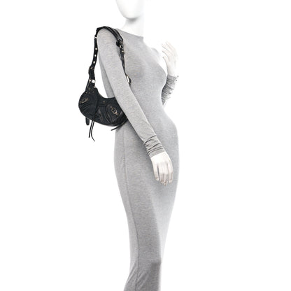 Balenciaga Agneau Arena Le Cagole Shoulder Bag XS Black 2 of 10