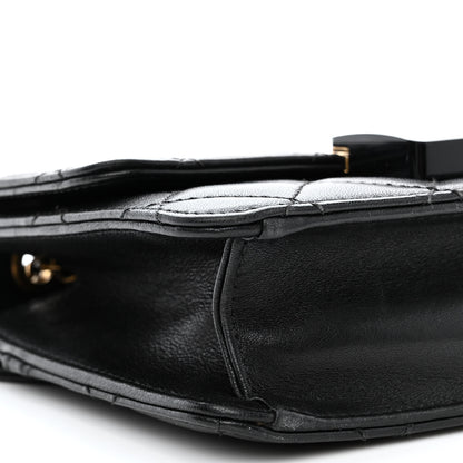Chanel Sheepskin Quilted Mini Beauty Lock Flap Black 9 of 11