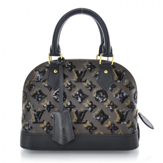 Louis Vuitton Monogram Sequins Eclipse Alma BB Black 1 of 7