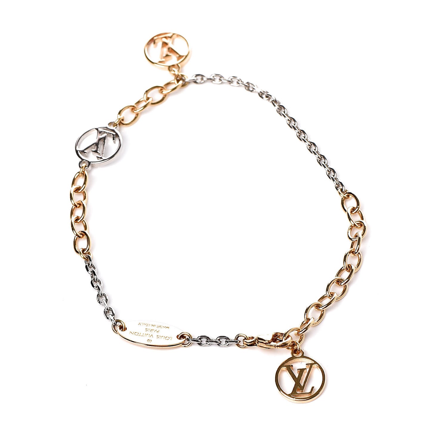 Logomania Bracelet Silver Gold
