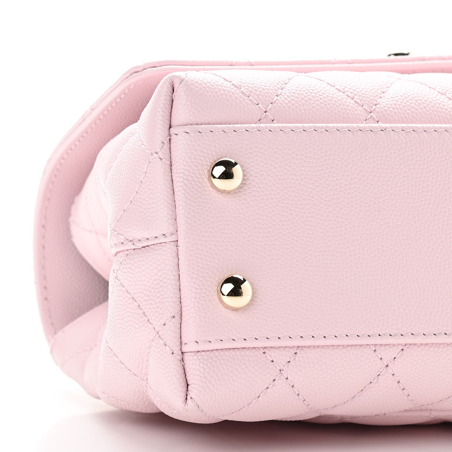 Chanel Caviar Quilted Mini Coco Handle Flap Light Pink 9 of 11