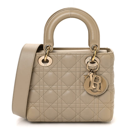 Christian Dior Lambskin Cannage Small My ABCDior Lady Dior Beige 1 of 12