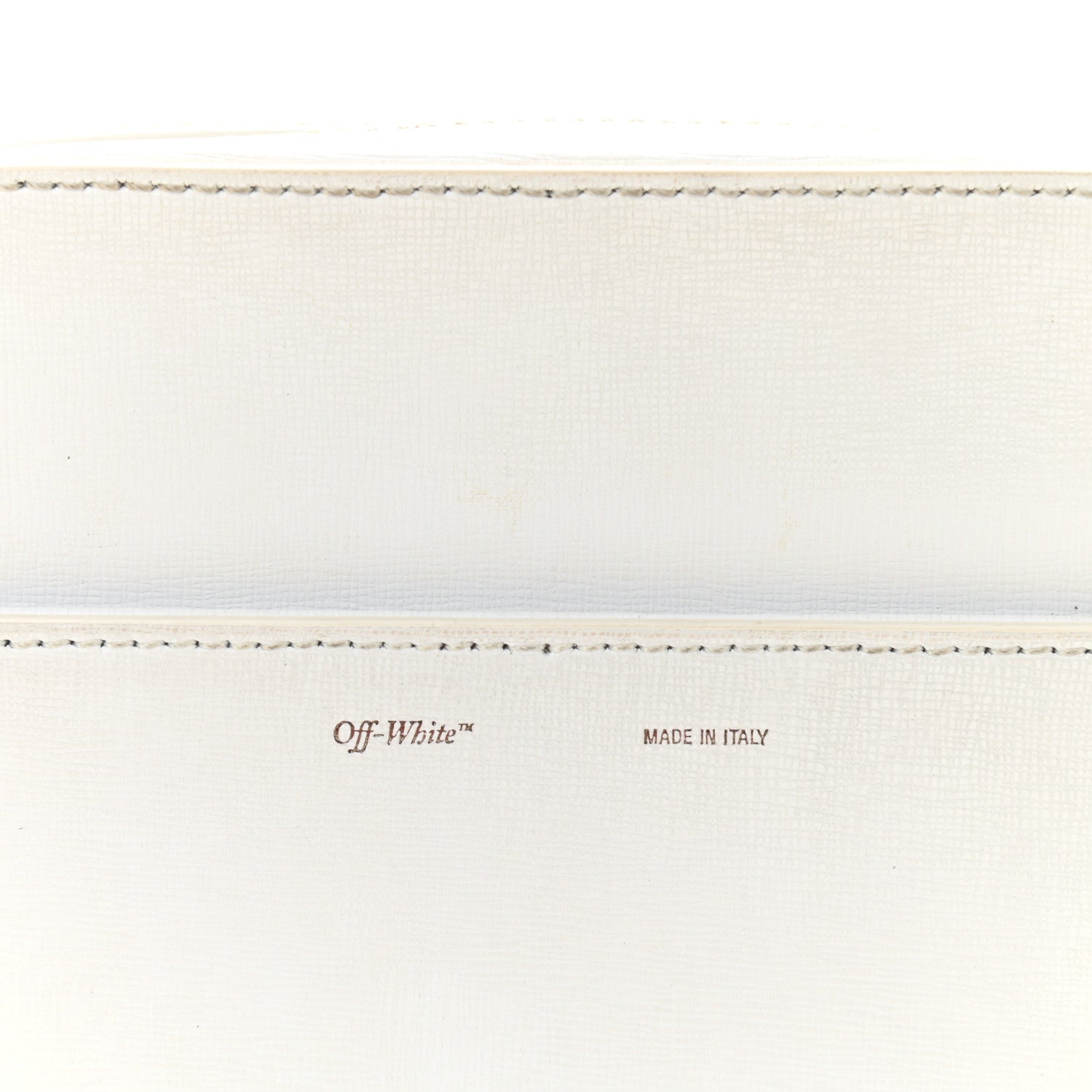 Off-White Saffiano Striped Diag Camera Bag Black White 9 of 10